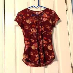 A Scarlet Floral Shirt